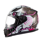 Capacete Texx Fechado Hawk Scream Rosa 62