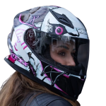 Capacete Texx Fechado Hawk Scream Rosa 62