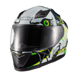 Capacete Texx Fechado Hawk Scream Verd Azul 56