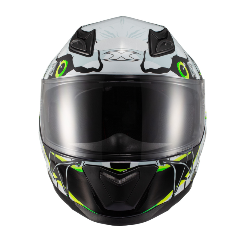 Capacete Texx Fechado Hawk Scream Verd Azul 56
