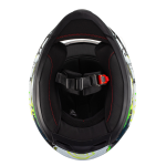 Capacete Texx Fechado Hawk Scream Verd Azul 56