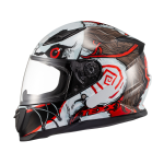 Capacete Texx Fechado Hawk Scream Verm 56