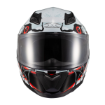 Capacete Texx Fechado Hawk Scream Verm 56