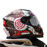 Capacete Texx Fechado Hawk Scream Verm 56