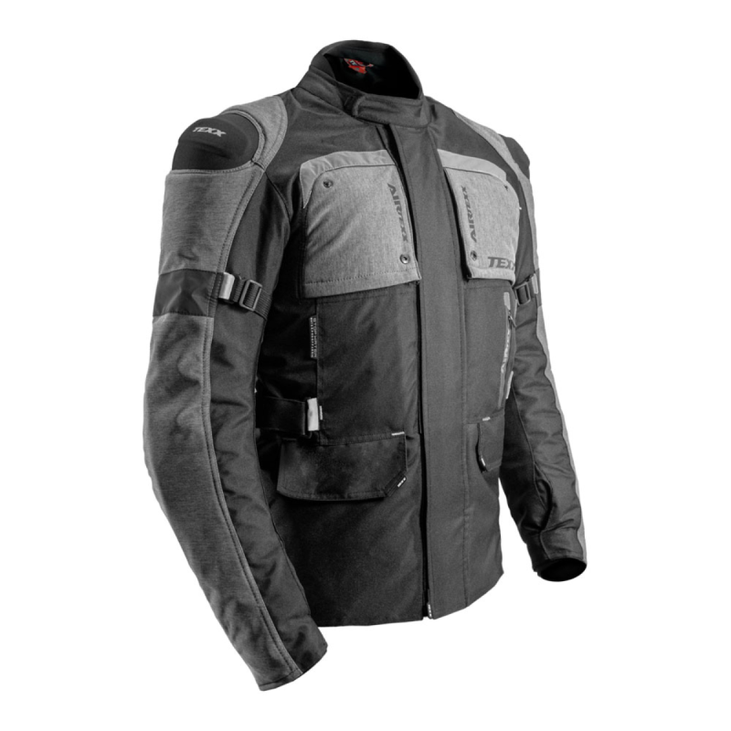JAQUETA MOTOCICLISTA TEXX ARMOR MASCULINA AIRBAG CINZA TAM M