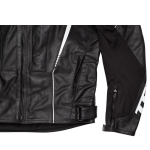 JAQUETA DE COURO TEXX SNIPER V2 MASCULINA PRETA E VERMELHA TAM 2G