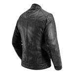 JAQUETA DE COURO P/ MOTOCICLISTA MASCULINA TEXX STORM PRETA TAM G