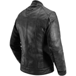 JAQUETA DE COURO P/ MOTOCICLISTA MASCULINA TEXX STORM PRETA TAM G
