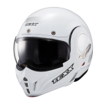 CAPACETE TEXX STRATOS 180 ESCAMOTEÁVEL ARTICULADO BRANCO BRILHO (TAM 58)