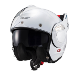 CAPACETE TEXX STRATOS 180 ESCAMOTEÁVEL ARTICULADO BRANCO BRILHO (TAM 58)