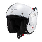 CAPACETE TEXX STRATOS 180 ESCAMOTEÁVEL ARTICULADO BRANCO BRILHO (TAM 58)