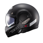CAPACETE TEXX STRATOS 180 ESCAMOTEÁVEL ARTICULADO PRETO FOSCO (TAM 56)