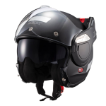 CAPACETE TEXX STRATOS 180 ESCAMOTEÁVEL ARTICULADO PRETO FOSCO (TAM 56)