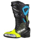 BOTA ESPORTIVA P/ MOTOCICLISTA TEXX PISTA PRETA, VERDE E AZUL TAM 38