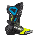 BOTA ESPORTIVA P/ MOTOCICLISTA TEXX PISTA PRETA, VERDE E AZUL TAM 38