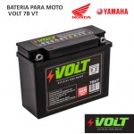 BATERIA MOTO VOLT 7B VT SELADA 7 AMPERES 12 VOLTS - HONDA / YAMAHA