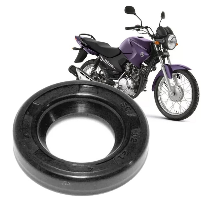 RETENTOR CAMBIO - VEDAMOTORS (NBR) -  D. 12,0 X 21,0 X 4,0 - YAMAHA YBR 125, YS FAZER 150(14-24), FACTOR 125I, FZ (16-24)