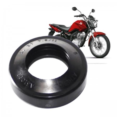 RETENTOR RODA DIANT. ESQ. D. 21,0 X 37,0 X 7,0 TC NBR 70 HONDA CG 125/ DIR CG 150 ESD (2004-2015), BIZ 100 (2012)