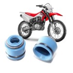 RETENTOR (PAR) HASTE VALVULA - VEDAMOTORS - (AZUL MOLA DUPLA) - HONDA BIZ CG 150 160, CRF 150F, CBX XR 250, CBX 750F, CG FAN (2009), CB/XRE 300 (2009)