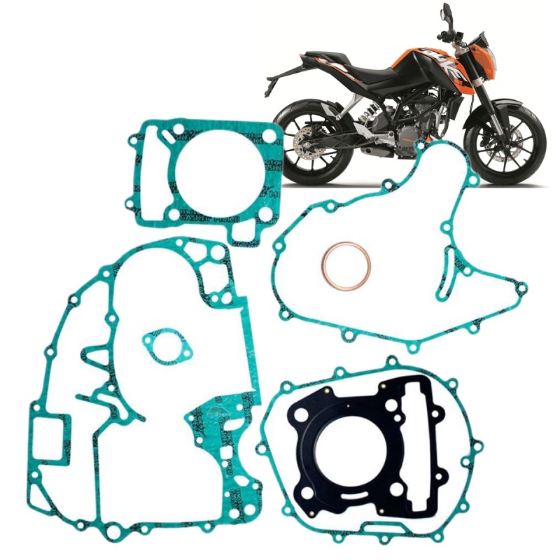 JOGO KIT DE JUNTAS DO MOTOR VEDAMOTORS KTM DUKE 200 (2012-2016)