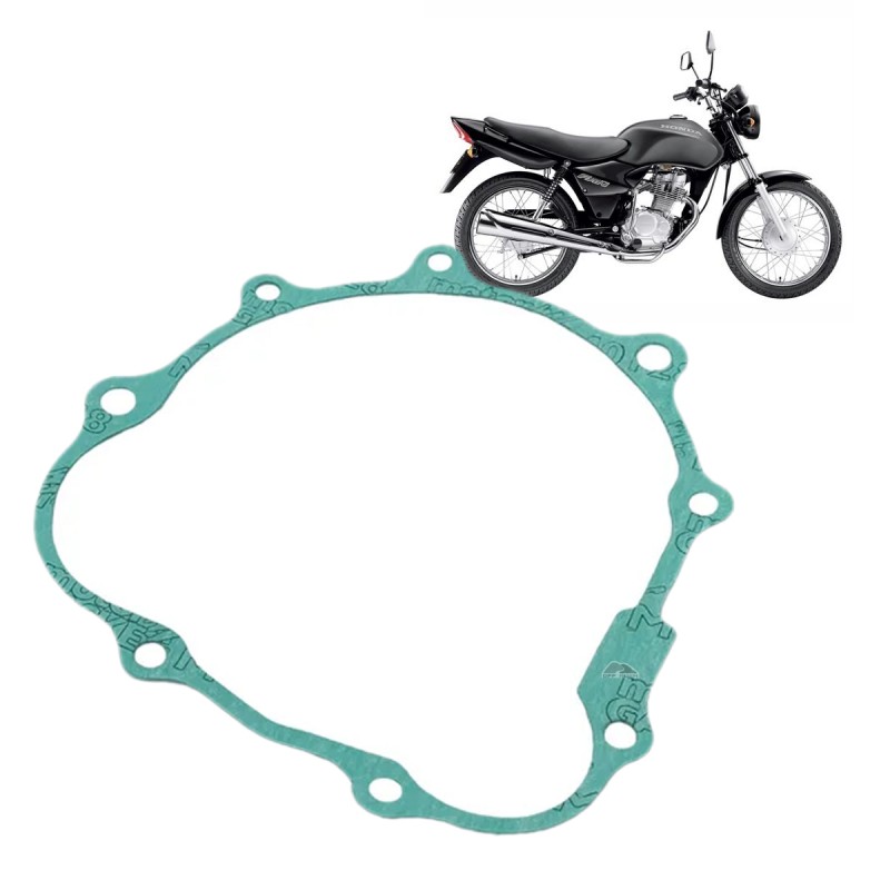 JUNTA TAMPA LATERAL ESQUERDA - VEDAMOTORS - HONDA CG 125 (00-08) (PACOTE COM 5 UN)