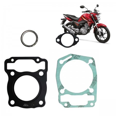 KIT SUPERIOR SEM BORRACHA - VEDAMOTORS - HONDA NXR 160 BROS (15-24), CG 160 (15-24)