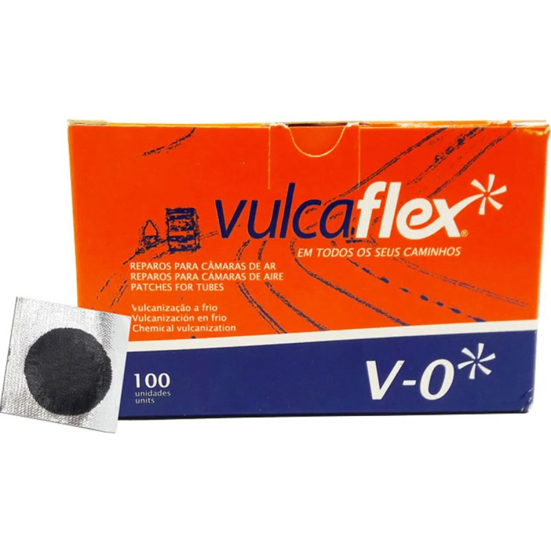 REPARO PARA CÂMARAS DE AR V-0 REMENDO 30mm cx (100 unidades)