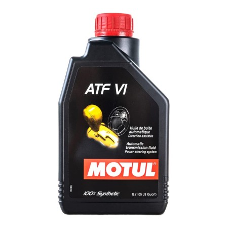 ÓLEO LUBRIFICANTE PARA CÂMBIO AUTOMATICO MOTUL ATF VI 100% SINTÉTICO - 1 LITRO