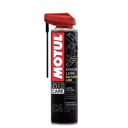 SPRAY LUBRIFICANTE PARA CORRENTES MOTOS - MOTUL - C4 MC CARE CHAIN LUBE - 400 ML SPRAY LUBRIFICANTE PARA CORRENTES MOTOS - MOTUL - C4 MC CARE CHAIN LUBE - 400 ML