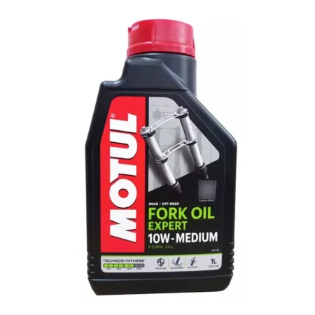 ÓLEO FLUÍDO HIDRAULICO SUSPENSÃO GARFO BENGALA - MOTUL - FORK OIL - EXPERT MEDIUM 10W - SEMI SINTÉTICO - 1 LITRO