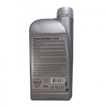 ÓLEO LUBRIFICANTE DE MOTOR MOTOREX 4T 5W40 SEMI SINTÉTICO ÓLEO LUBRIFICANTE DE MOTOR MOTOREX 4T 5W40 SEMI SINTÉTICO