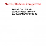 BIELA COMPLETA TXK  CG 125 83-91 / DAFRA SPEED 150 08- 16 / KANSAS 150 08-16