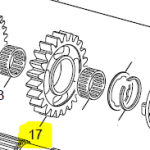 ENGRENAGEM DA 4ª MARCHA Z24 250/300 2T